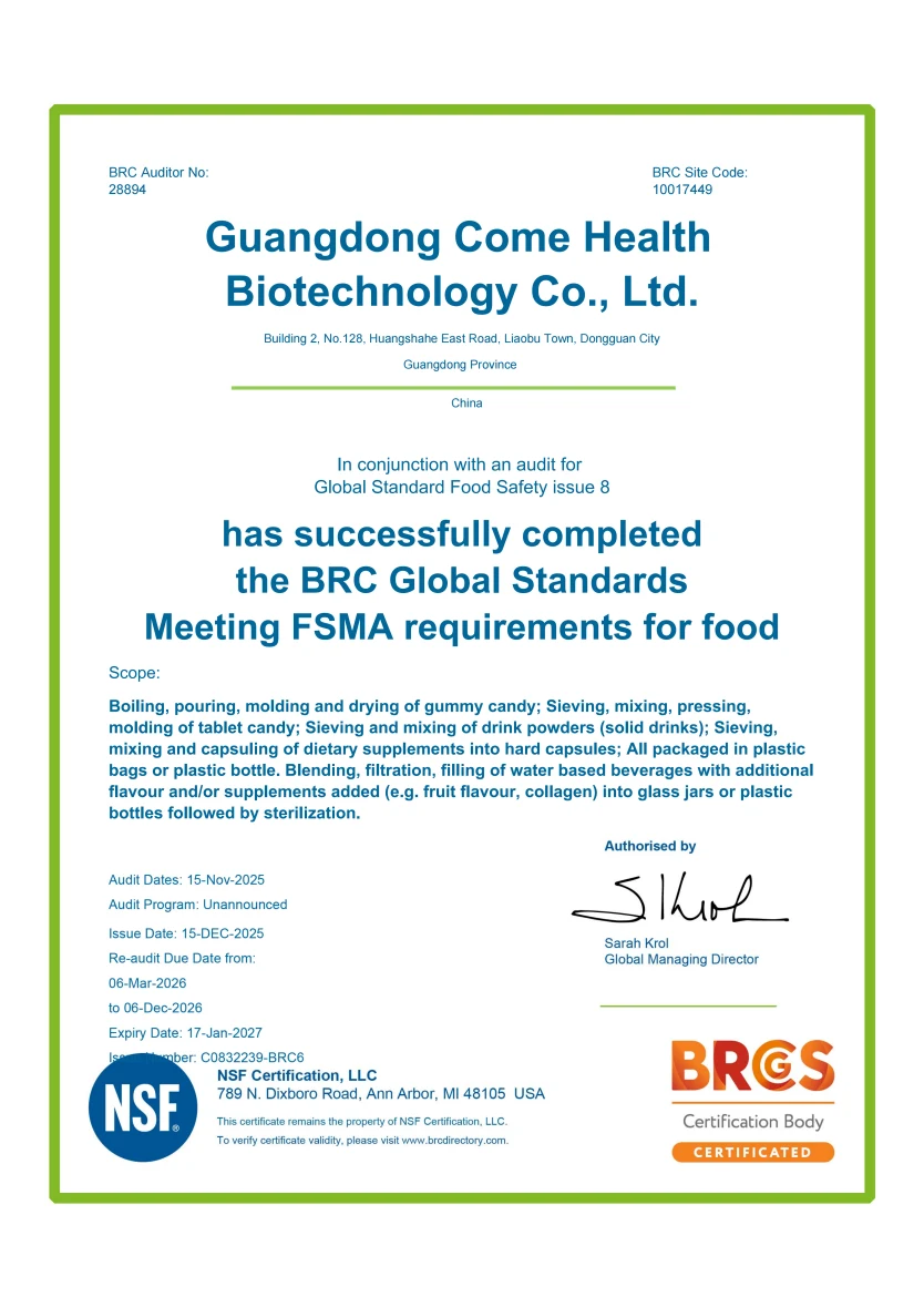 BRCGS · FSMA module