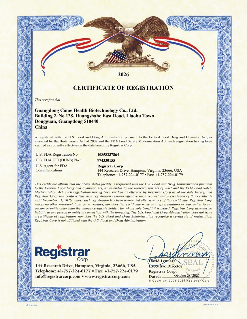 U.S. FDA facility registration